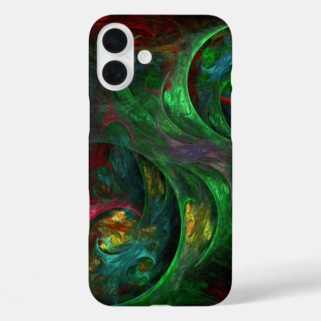 Genesis Green Abstrakt Art Case-Mate iPhone Hülle (Rückseite)