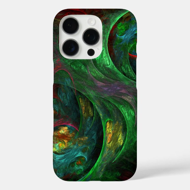 Genesis Green Abstrakt Art Case-Mate iPhone Hülle (Rückseite)
