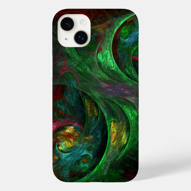Genesis Green Abstrakt Art Case-Mate iPhone Hülle (Rückseite)