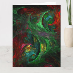 Genesis Green Abstrakt Art Dankeskarte