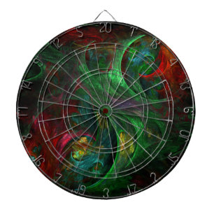 Genesis Green Abstrakt Art Dartscheibe