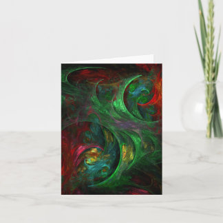 Genesis Green Abstrakt Art Note Card Karte