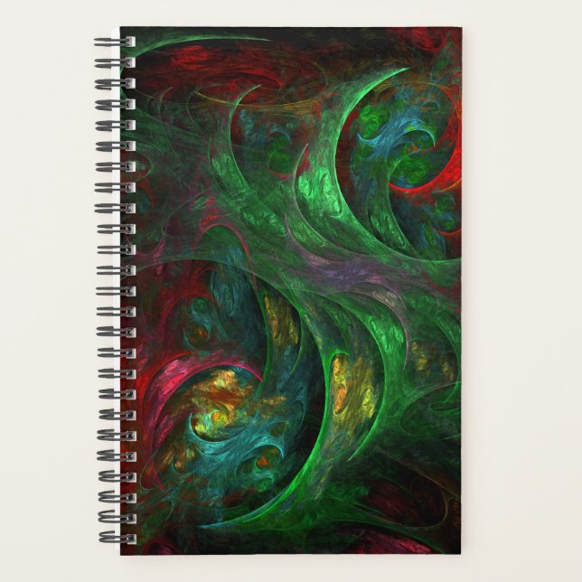 Genesis Green Abstrakt Art Planer (Vorderseite)