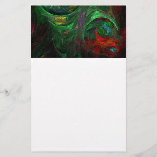 Genesis Green Abstrakt Art Stationierung Briefpapier