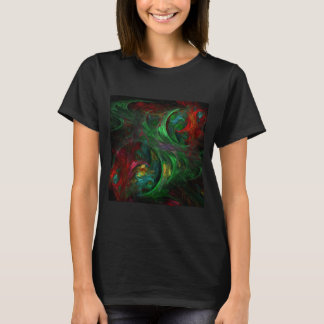 Genesis Green Abstrakt Art T-Shirt