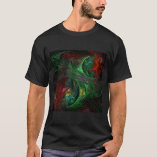 Genesis Green Abstrakt Art T-Shirt