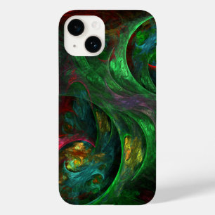 Genesis Green Abstrakt Kunst Case-Mate iPhone 14 Hülle