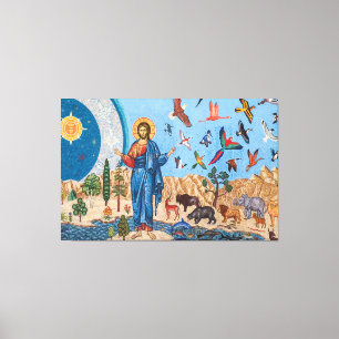 Genesis mosaic Premium Wrapped Canvas (Glanz) Leinwanddruck