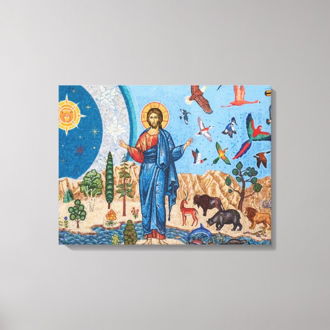Genesis mosaic Premium Wrapped Canvas (Glanz) Leinwanddruck (Vorderseite)