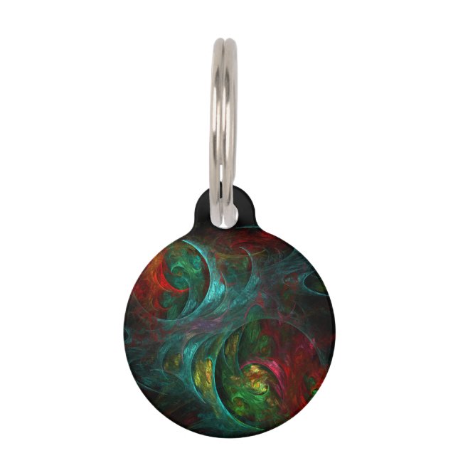 Genesis Nova Abstract Art Round Tiernamensmarke (Vorderseite)