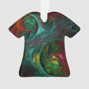 Genesis Nova Abstrakt Art Acrylic Shirt Ornament