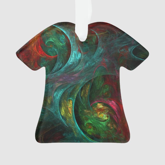 Genesis Nova Abstrakt Art Acrylic Shirt Ornament (Vorderseite)