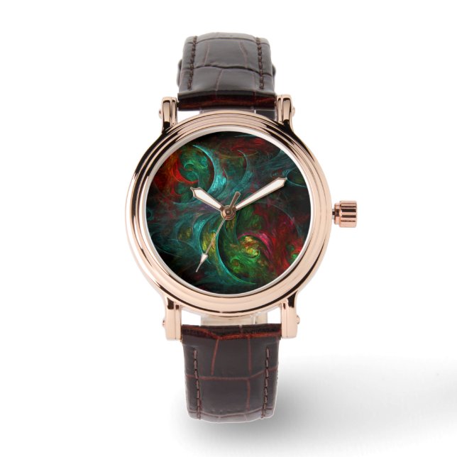 Genesis Nova Abstrakt Art Armbanduhr (Vorderseite)