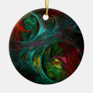 Genesis Nova Abstrakt Art Circle Ornament