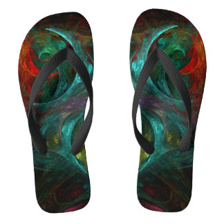 Genesis Nova Abstrakt Art Flip Flops