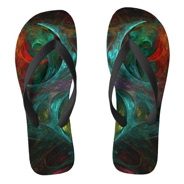 Genesis Nova Abstrakt Art Flip Flops (Fußbett)
