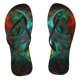 Genesis Nova Abstrakt Art Flip Flops