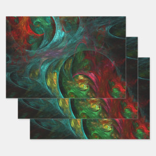 Genesis Nova Abstrakt Art Geschenkpapier Set