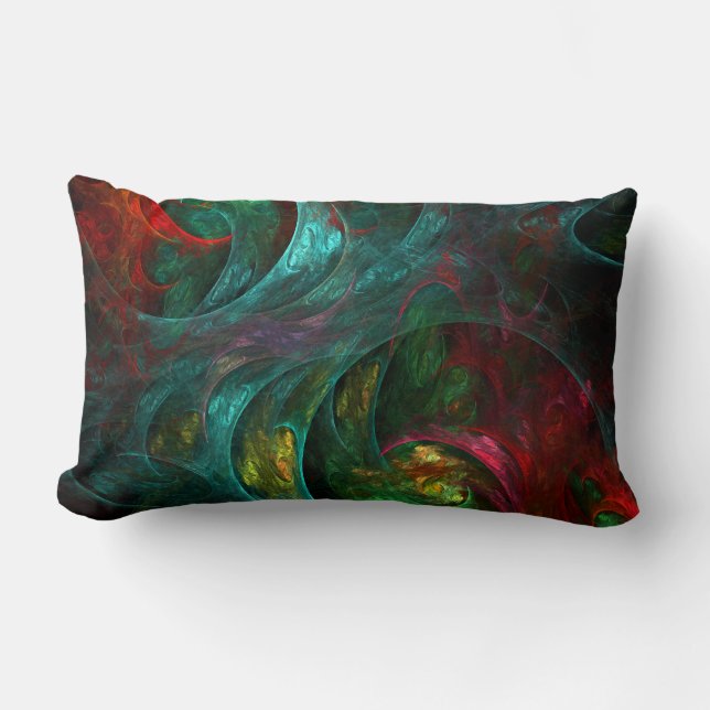 Genesis Nova Abstrakt Art Lumbar Pillow Lendenkissen (Vorderseite)