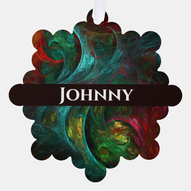 Genesis Nova Abstrakt Art Ornament Karte (Vorderseite)