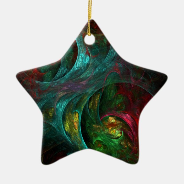 Genesis Nova Abstrakt Art Star Keramikornament (Vorne)