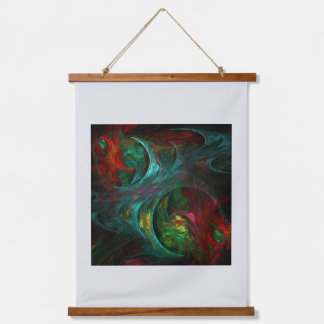 Genesis Nova Abstrakt Art Wandteppich Mit Holzrahmen
