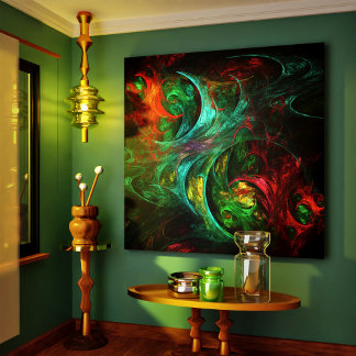 Genesis Nova Abstrakt Art Wrapped Canvas Print Leinwanddruck