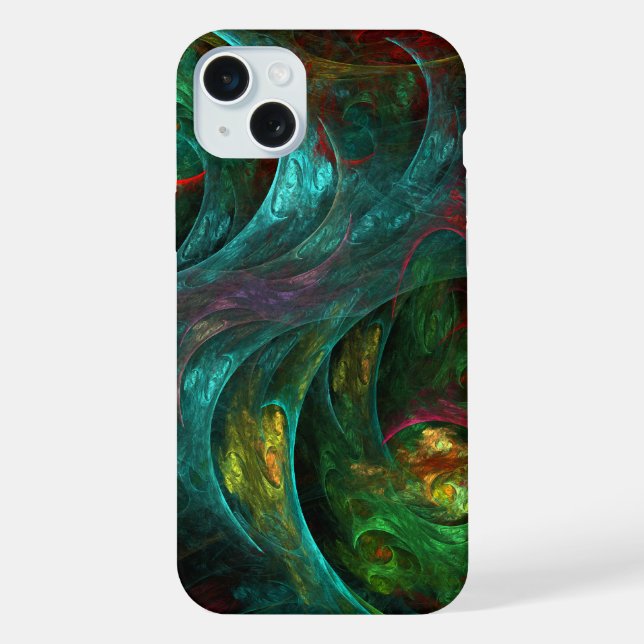 Genesis Nova Abstrakte Kunst iPhone Hülle (Rückseite)