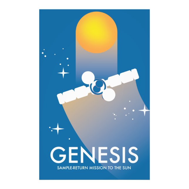 Genesis Sample-return Mission Space Art. Fotodruck (Vorne)