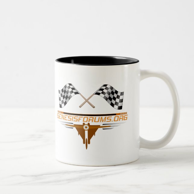 Genesisforums.org-Kaffeetasse Zweifarbige Tasse (Rechts)