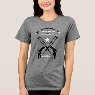 Genesung nach Knieoperation Gute Besserung Tri-Blend Shirt