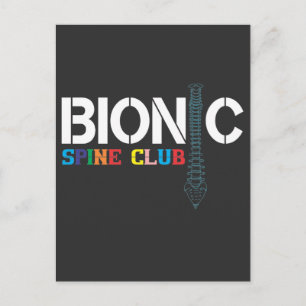 Genesungsphase nach Rückenoperation Rückenfusion W Postkarte