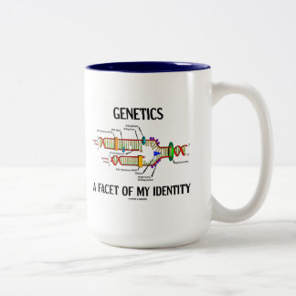 Genetik eine Facette meiner Identität Zweifarbige Tasse