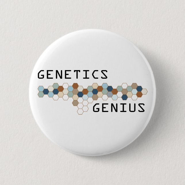 Genetik-Genie Button (Vorderseite)