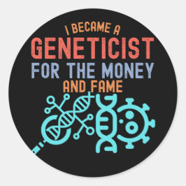 Genetik, Hauptgenetiker Runder Aufkleber