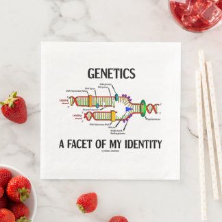 Genetik ist ein Aspekt meiner Identität DNA-Replik Serviette