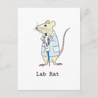 Genetik-Wissenschaftslaborratte Postkarte