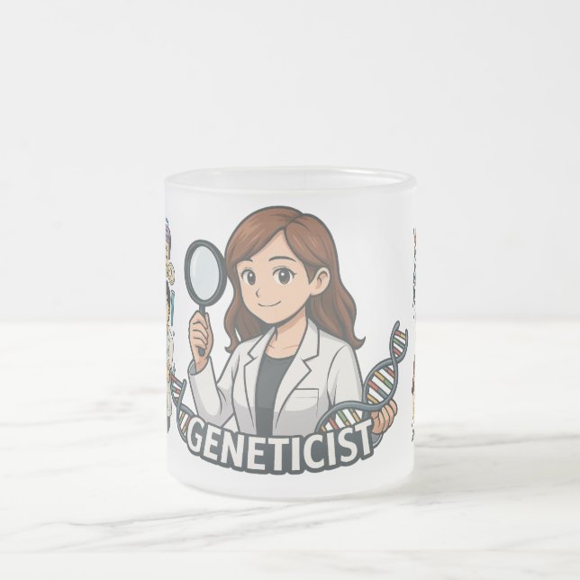 Genetikbecher Mattglastasse (Mittel)