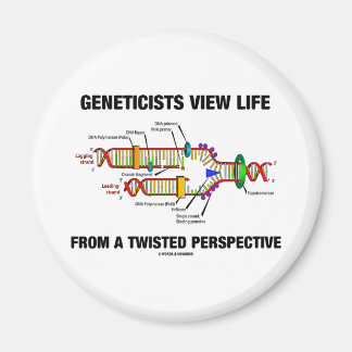 Genetiker betrachten das Leben aus einer verdrehte Magnet