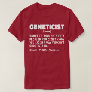 Genetiker Noun Genetik Lover Aufwertung Funny T-Shirt
