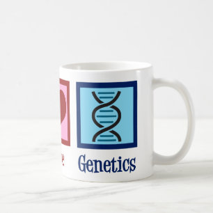 Genetiker Peace Liebe Genetics Company Kaffeetasse