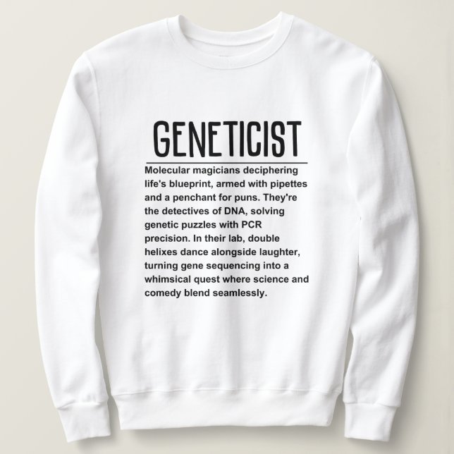 Genetiker Sweatshirt (Design vorne)