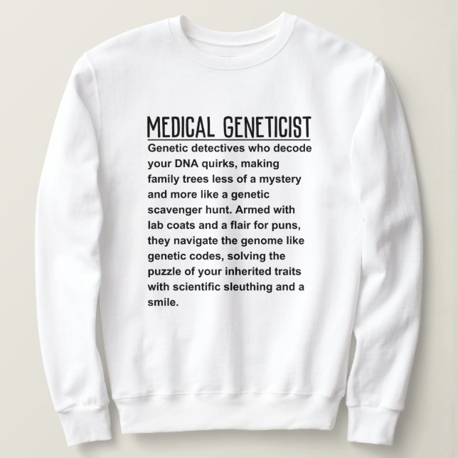 Genetiker Sweatshirt (Design vorne)