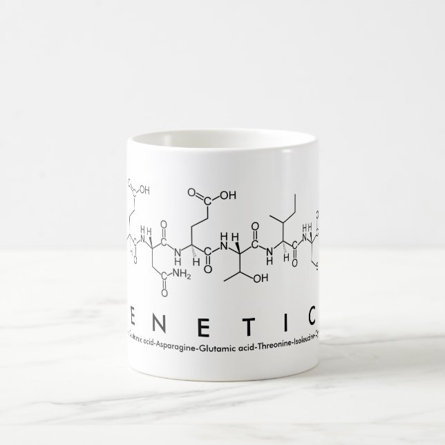 Genetikpeptid-Namen-Tasse Kaffeetasse (Mittel)