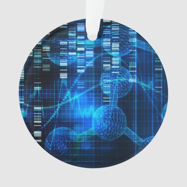 Genetische Wissenschafts-Forschung als Ornament (Vorderseite)