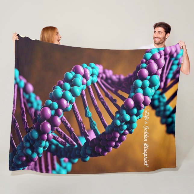 "Genetischer Rhythmus" Fleecedecke (Beispiel)