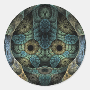 Genetischer Speicher Runder Aufkleber