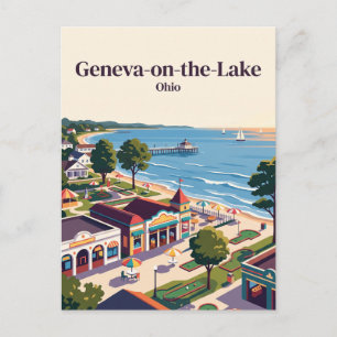 Geneva-on-the-Lake, Ohio Postkarte