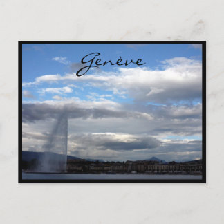 Genève Jet d'eau paquis Postkarte