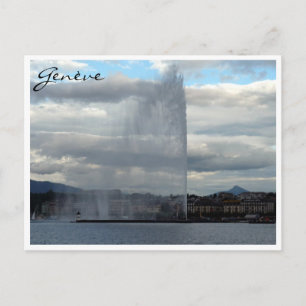 Genève jet d'eau postkarte